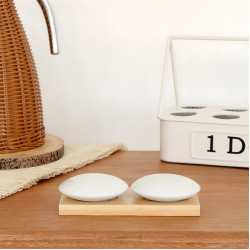 Porcelain Salt Shaker Set - 2 Pcs